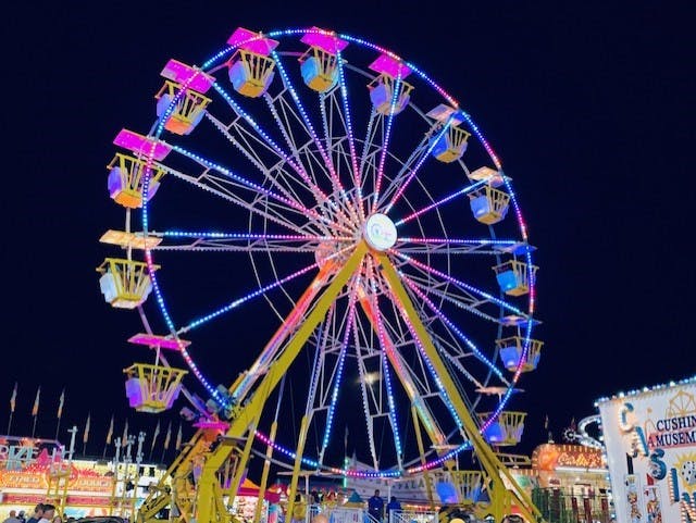 Ferris Wheel at the annual agricultural fair in West Tisbury, MA