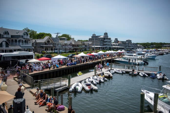 Oak Bluffs harbor during Harbor Fest