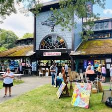 Oak Bluffs Tablernacle during the annual Crafts and Artisans Fair